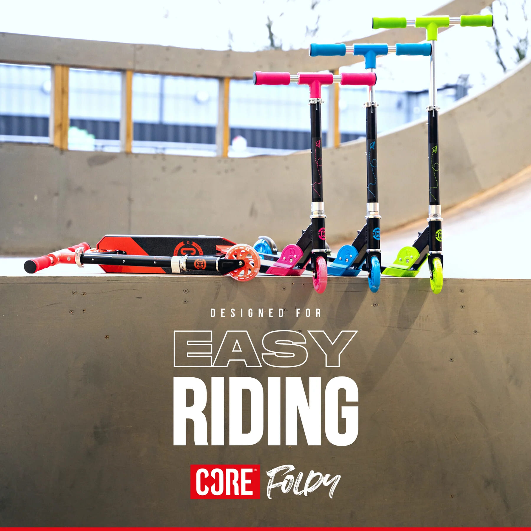 CORE - Foldy Blue - Dětská koloběžka